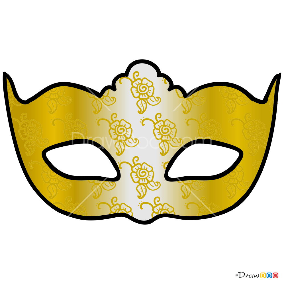 How To Draw Venetian Carnival Mask Face Masks
